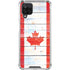 Canada Flag Light Wood Galaxy A12 Clear Case